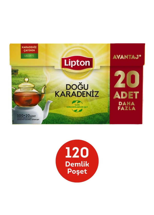 Lipton Doğu Karadeniz Demlik Poşet Çay 120li