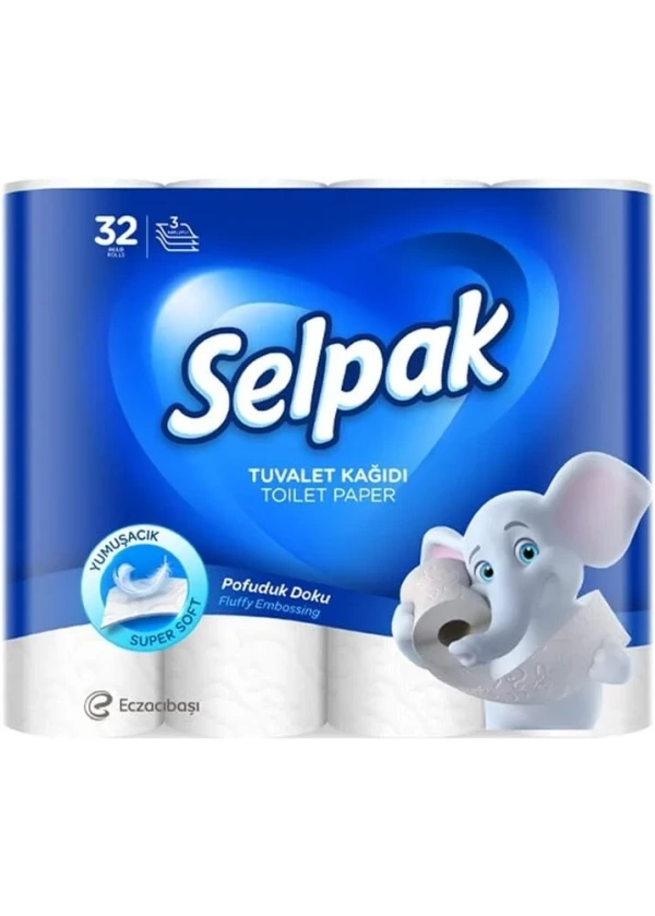 Selpak Tuvalet Kağıdı 3 Katlı 32'li