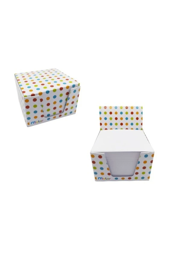Mcolor Küp Blok Not Kağidi Beyaz 8X8