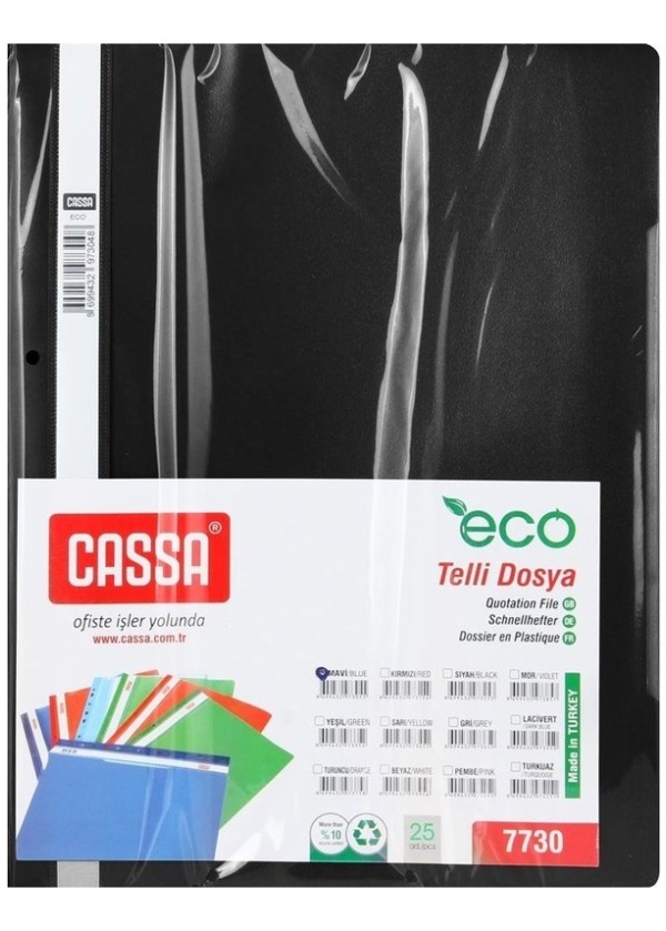 Cassa Telli Dosya Siyah 50'li
