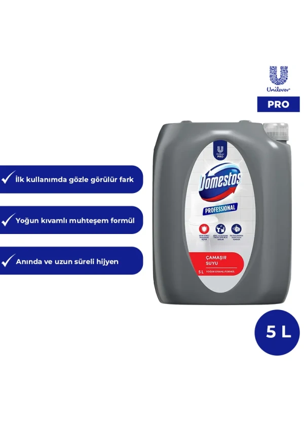 Domestos Professional Yoğun Kıvamlı Çamaşır Suyu 5 Litre