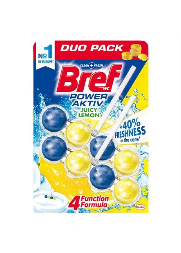 Bref Power Aktiv Klozet Bloğu Limon 2 x 50 g