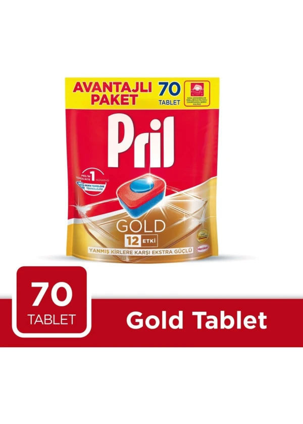 Pril Gold Bulaşık Makinesi Deterjanı 70 Tablet 