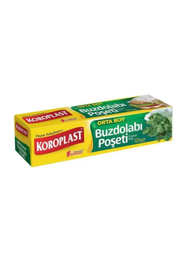 Koroplast Buzdolabı Poşeti Orta Boy 24 x 38 cm 30 Adet