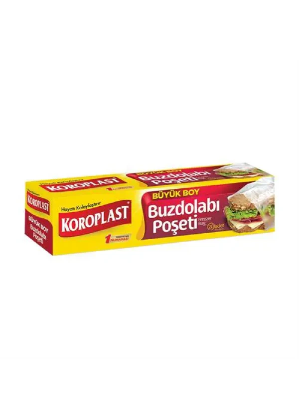 Koroplast Buzdolabı Poşeti Büyük Boy 30 x 45 cm 20 Adet