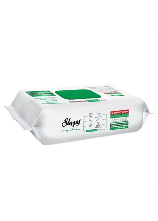 Sleepy Easy Clean Beyaz Sabun Kokulu Yüzey Temizlik Havlusu - 100 Yaprak