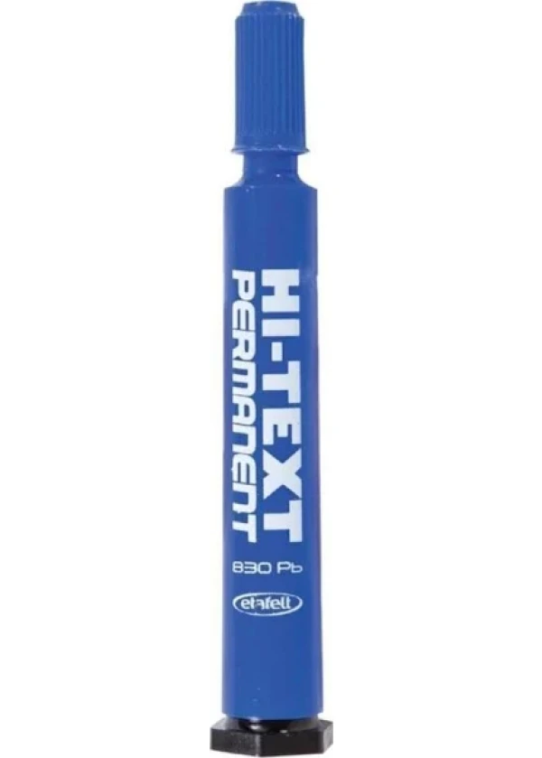 	 Hi-Text Hı-text Yuvarlak Uç Marker 830 Pb Mavi Koli Kalemi 12 Li