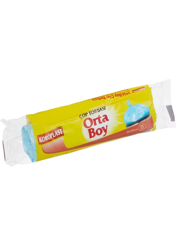 Koroplast Orta Boy Çöp Torbası 55x60cm 40'lı