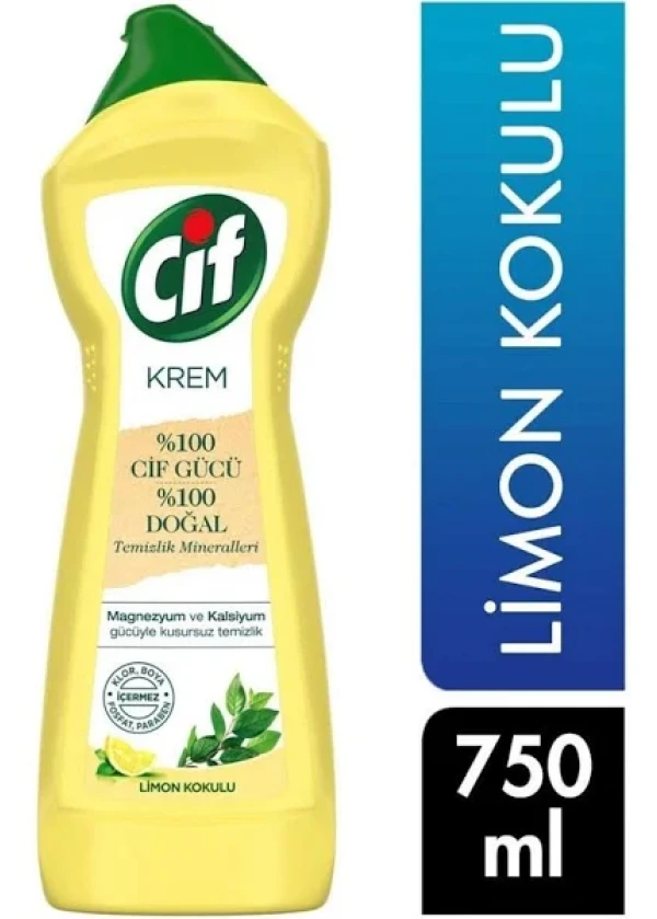 Cif Krem Mutfak&Banyo Temizleyici 750 ml Limon