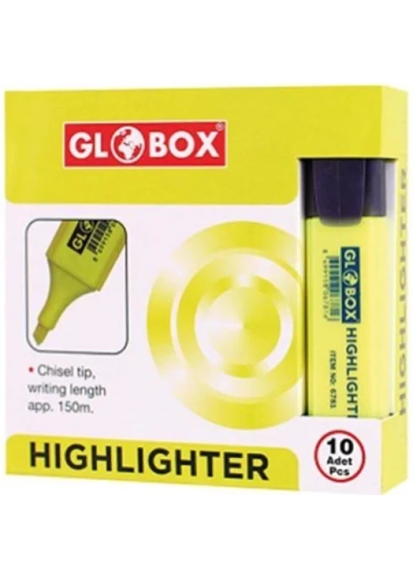 Globox Fosforlu Kalem Sari 10 Lu 6786