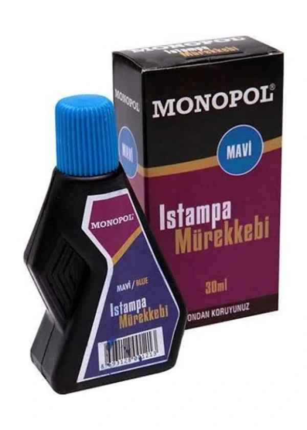 Monopol Istampa Murekkebi 30 Ml Mavi
